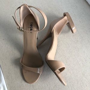 Target Nude Patent Leather Strappy Heels